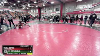 140 lbs Cons. Round 4 - Kiara Gomez, Murrieta Valley vs Daenna Covarubias, Walnut