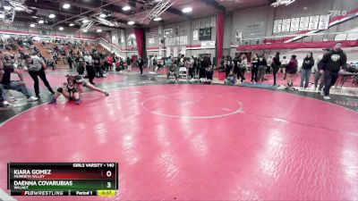 140 lbs Cons. Round 4 - Kiara Gomez, Murrieta Valley vs Daenna Covarubias, Walnut