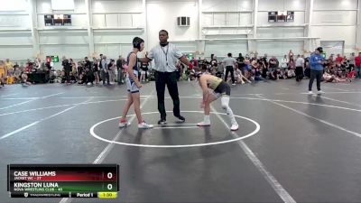 100 lbs Round 1 (6 Team) - Case Williams, Jacket WC vs Kingston Luna, NOVA Wrestling Club