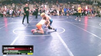 90 lbs Champ. Round 1 - Asher Procunier, Michigan West Wrestling Club vs Alex Golden, Olympia