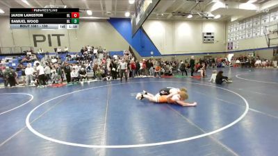 150 lbs Champ. Round 2 - Jaxon Langston, Hook`Em W. C. vs Samuel Wood, Sanderson Wrestling Academy