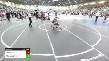 88 lbs Quarterfinal - Layla Ward, Elk Grove Wr Ac vs Ashlynn Kavanagh, Carson Bulldogs WC