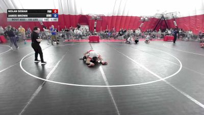 150 lbs Cons. Sub-rd Of 16 - Nolan Seman, Pinnacle vs James Brown, Hurricane WC