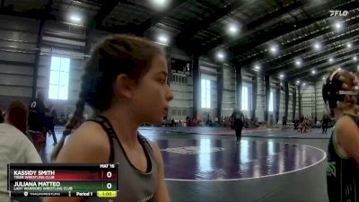 60 lbs Round 2 - Kassidy Smith, Tiger Wrestling Club vs Juliana Matteo, Lady Warriors Wrestling Club