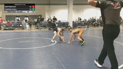 80 lbs Quarterfinal - Matthew Bly, PA vs Quintin Faull, CA
