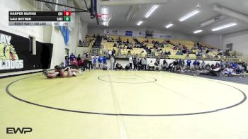 155 lbs Consi Of 4 - Harper Mathis, Grove vs Cali Bittner, Broken Arrow Girls HS