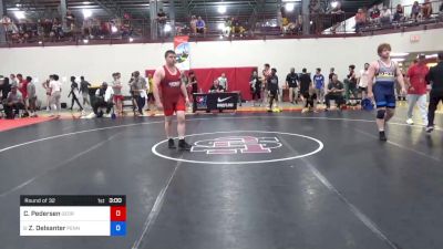 125 kg Round Of 32 - Colin Pedersen, George Mason University vs Zachary Delsanter, Pennsylvania RTC