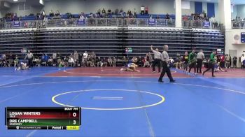 138 lbs Semifinal - Dre Campbell, Sandusky vs Logan Winters, Yale