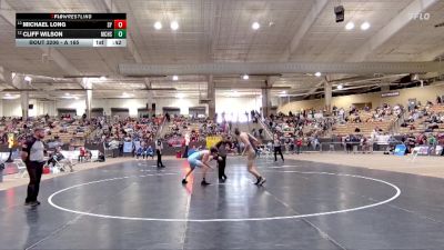 A 165 lbs Cons. Round 1 - Cliff Wilson, McMinn Central High School vs Michael Long, Sycamore High School