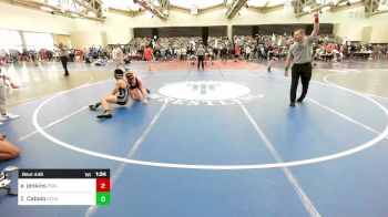 140-I lbs Round Of 16 - Ayden Jenkins, Pittsgrove Wrestling Association vs Zarian Cabalo, Ocean City