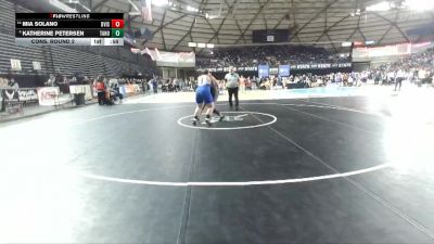 Girls 4A 235 lbs Cons. Round 2 - Mia Solano, Davis (Girls) vs Katherine Petersen, Tahoma (Girls)