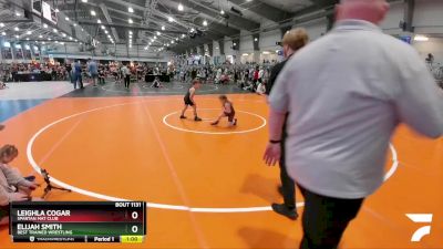 72 lbs Cons. Round 2 - Leighla Cogar, Spartan Mat Club vs Elijah Smith, Best Trained Wrestling