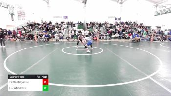 138 lbs Quarterfinal - Yosuel Santiago, Rockville vs Gabriel White, Bristol Eastern