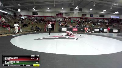 149 lbs Quarterfinal - Andrew Ross, Wabash vs Chase Pluhar, Indiana Tech