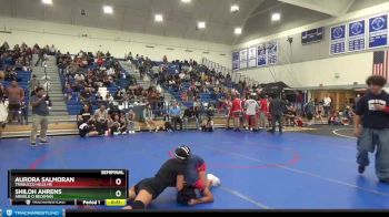 116 lbs Semifinal - Aurora Salmoran, Trabucco Hills HS vs Shiloh Ahrens, Arnold O Beckman