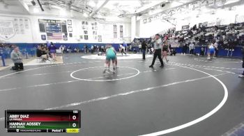 155 lbs Cons. Round 4 - Abby Diaz, La Mirada vs Hannah Aossey, Aliso Niguel