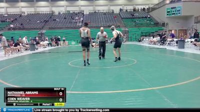 175 lbs Quarters & 1st Wb (16 Team) - Nathaniel Abrams, Brookwood vs Coen Weaver, Kennesaw Mountain