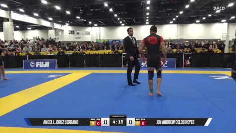 Jon Andrew Delos Reyes vs Angel L. Cruz Serrano 2025 World IBJJF Jiu-Jitsu No-Gi Championship