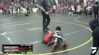 49 lbs Champ. Round 2 - Lorenzo Pearson, Silverback Academy vs Charles Sprague, Chippewa Hills Youth