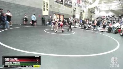 112 lbs Cons. Round 3 - Ezekiel Rangel, Durham Wrestling Club vs Alex Malato, Albiani Middle School