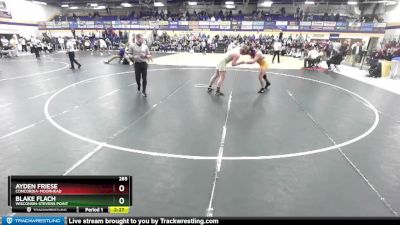 285 lbs 7th Place Match - Blake Flach, Wisconsin-Stevens Point vs Ayden Friese, Concordia-Moorhead