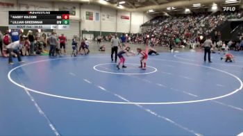 59-68 lbs Cons. Semi - Kasey Kilcoin, Nebraska Wrestling Academy vs Lillian Greenman, Ogallala Youth Wrestling