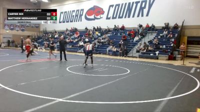 141 lbs Semifinal - Carter Nix, Clackamas Community College vs Matthew Hernandez, Clackamas Community College