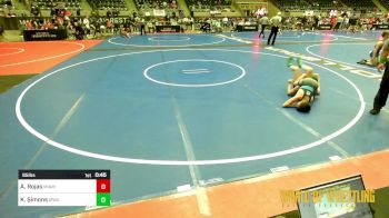 95 lbs Consi Of 8 #2 - Andres Rojas, Miami Wrestling Club vs Kyler Simons, Moen Wrestling Academy