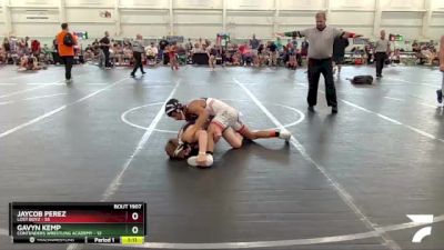 115-120 lbs Quarterfinal - Jaycob Perez, Lost Boyz vs Gavyn Kemp, Contenders Wrestling Academy