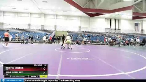 152 lbs Quarterfinal - Tristin Greene, OH vs James Pallace, TN