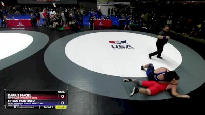 285 lbs Cons. Round 2 - Darius Maciel, Top Fueler Wrestling Club vs Ethan Martinez, Highland High School Wrestling (Bakersfield)