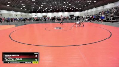 105 lbs Cons. Round 2 - Sa`nya Griffith, Glenpool vs Tamylynn Lokboj, Har-Ber High School