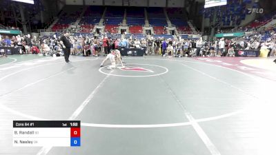 120 lbs Cons 64 #1 - Brody Randall, SD vs Nash Neeley, OK