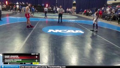 197 lbs 1st Place Match - Massoma Endene, Wartburg College vs Gage Linahon, Central College (Iowa)