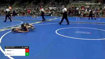 96 lbs Consolation - Luke Boyer, East Coast Bandits vs Kaleb Dunn, Oregon Wrestling