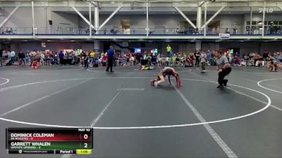 72 lbs Round 8 (10 Team) - Garrett Whalen, Upstate Uprising vs Dominick Coleman, 84 Athletes