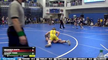 157 lbs Cons. Round 4 - Broderick Barth, FREMONT ROSS vs Edward Yoder, ARCHBOLD