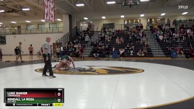 184 lbs Cons. Round 3 - Kendall La Rosa, Cal Poly vs Luke Shaver, Lindenwood