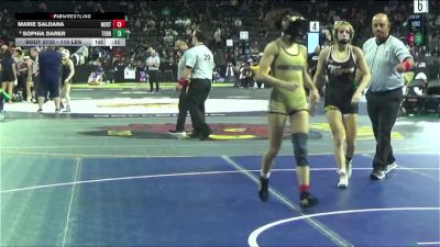 110 lbs Consi Of 8 #1 - Marie Saldana, Northview (SS) vs Sophia Darer, Terra Nova (CC)