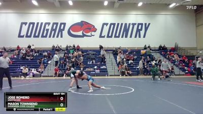 133 lbs Cons. Round 1 - Jose Romero, Unattached vs Mason Townsend, Evergreen State College