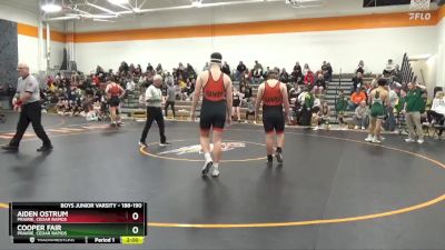 188-190 lbs Round 4 - Cooper Fair, Prairie, Cedar Rapids vs Aiden Ostrum, Prairie, Cedar Rapids