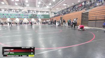 132 lbs Cons. Round 4 - Derek Wall, Poway vs Tommy Hay, Mt Carmel
