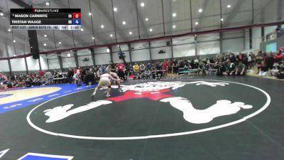 Junior Boys FS - 165 lbs Champ. Round 1 - Mason Carnrite, CA vs Tristan Waage, OR