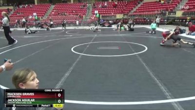 55 lbs Cons. Round 4 - Macksen Graves, Emporia Kids vs Jackson Aguilar, Jaguar Wrestling Club