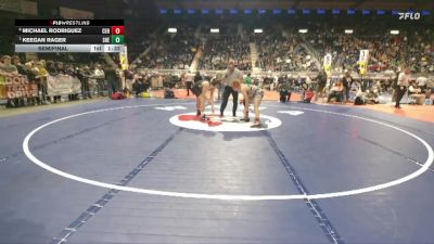 4A-165 lbs Semifinal - Keegan Rager, Sheridan vs Michael Rodriguez, Central