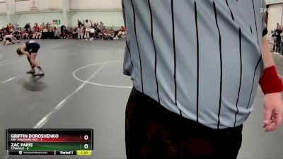 76 lbs Round 2 (8 Team) - Zac Paris, CTWHALE vs Griffin Doroshenko, Mat Assassins Red