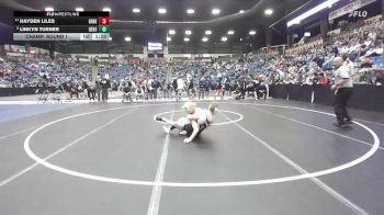132 lbs Champ. Round 1 - Hayden Liles, Great Bend vs Linkyn Turner, DeSoto HS