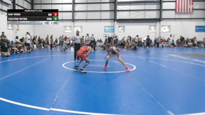 95 lbs Round 3 (6 Team) - Kai Vera, GREAT NECK WRESTLING CLUB GOLD vs Colton Wyss, EASTERN CAROLINA WRESTLING ACADEMY