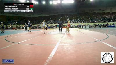 140 lbs Consi Of 16 #2 - Greer Womack, Davis vs Adriana Watson, Shawnee Wrestling