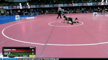 132 lbs Champ - Round 1 (16 Team) - Nick Ta, Westfield vs Dominic Cioli, Grundy